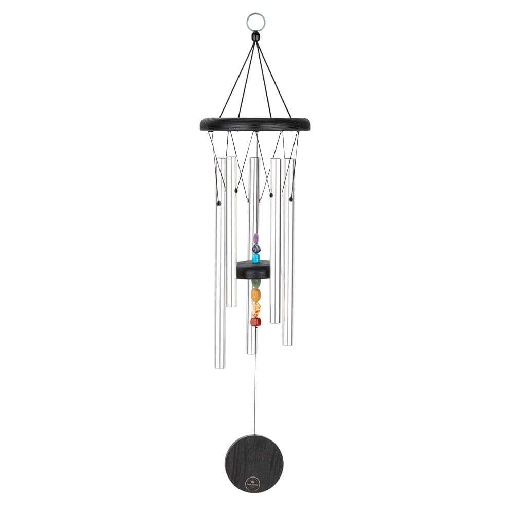 Chakra Meditation Chime 25"/64 cm - 432 Hz - Silver