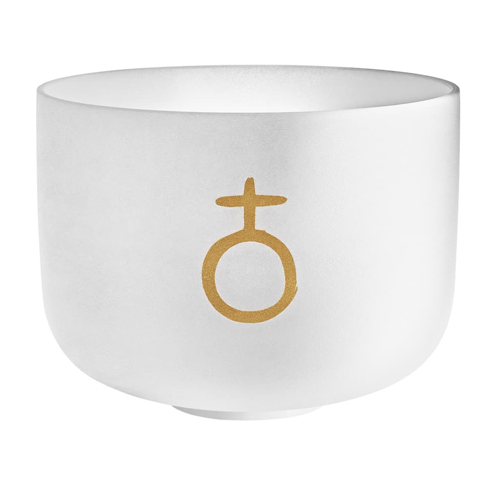 Planetary Tuned Crystal Singing Bowl 12" - Earth Year/Om/136.10 Hz