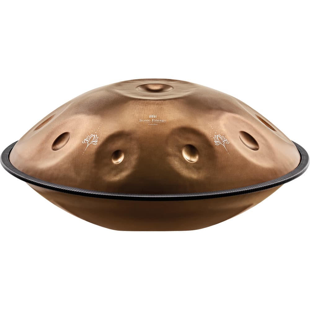 Sensory Handpan, Stainless Steel, E La Sirena, 10 Notes, 432 Hz, Vintage copper, Engraved design