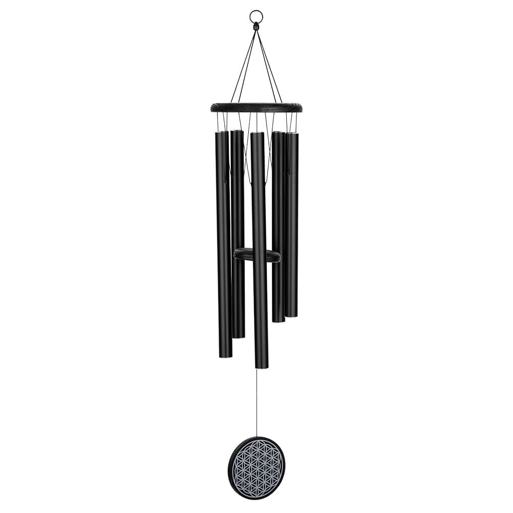 Flower of Life Meditation Chime 36"/90 cm - 432 Hz - Black
