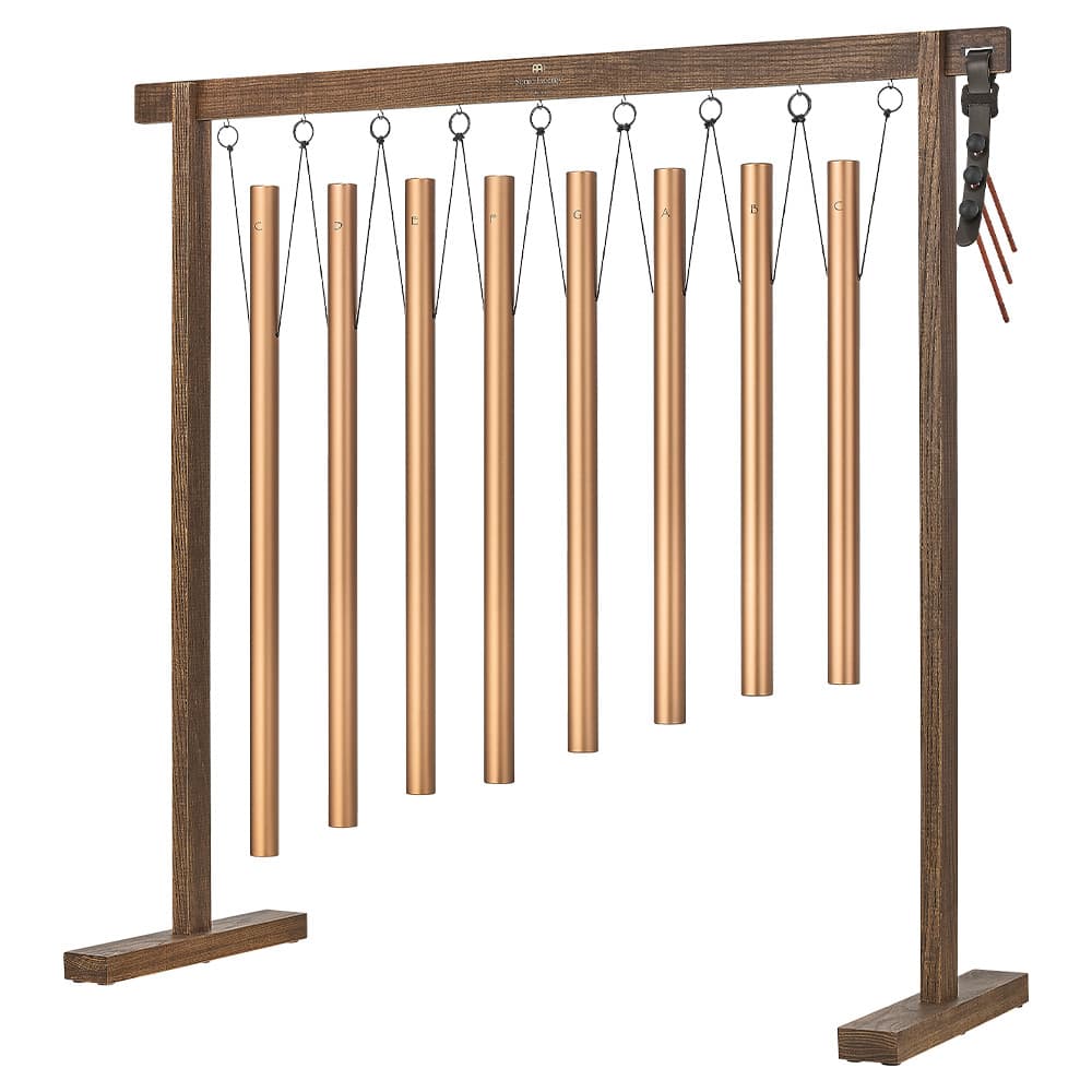 8-piece Sound Bath Tube Chime Set, 440 Hz, Bronze