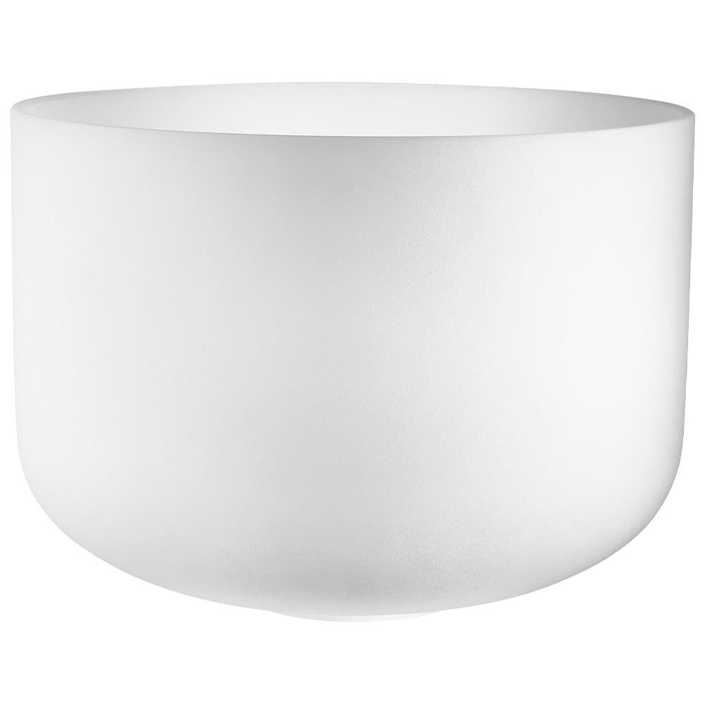 White-Frosted Crystal Singing Bowl 16" - C3/Root Chakra/440 Hz