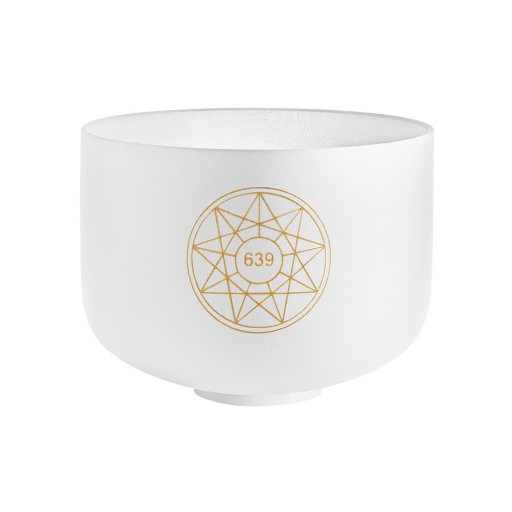 Solfeggio Crystal Singing Bowl 10" - D#4/Fa/639 Hz