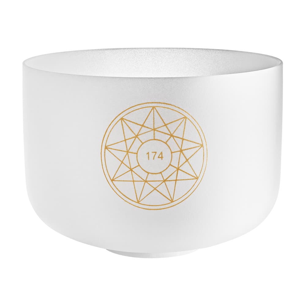 Solfeggio Crystal Singing Bowl 12" - F3/174 Hz
