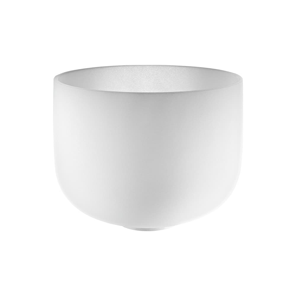 Opálos fehér kristály hangtál 9" - A4/Homlokcsakra/432 Hz
