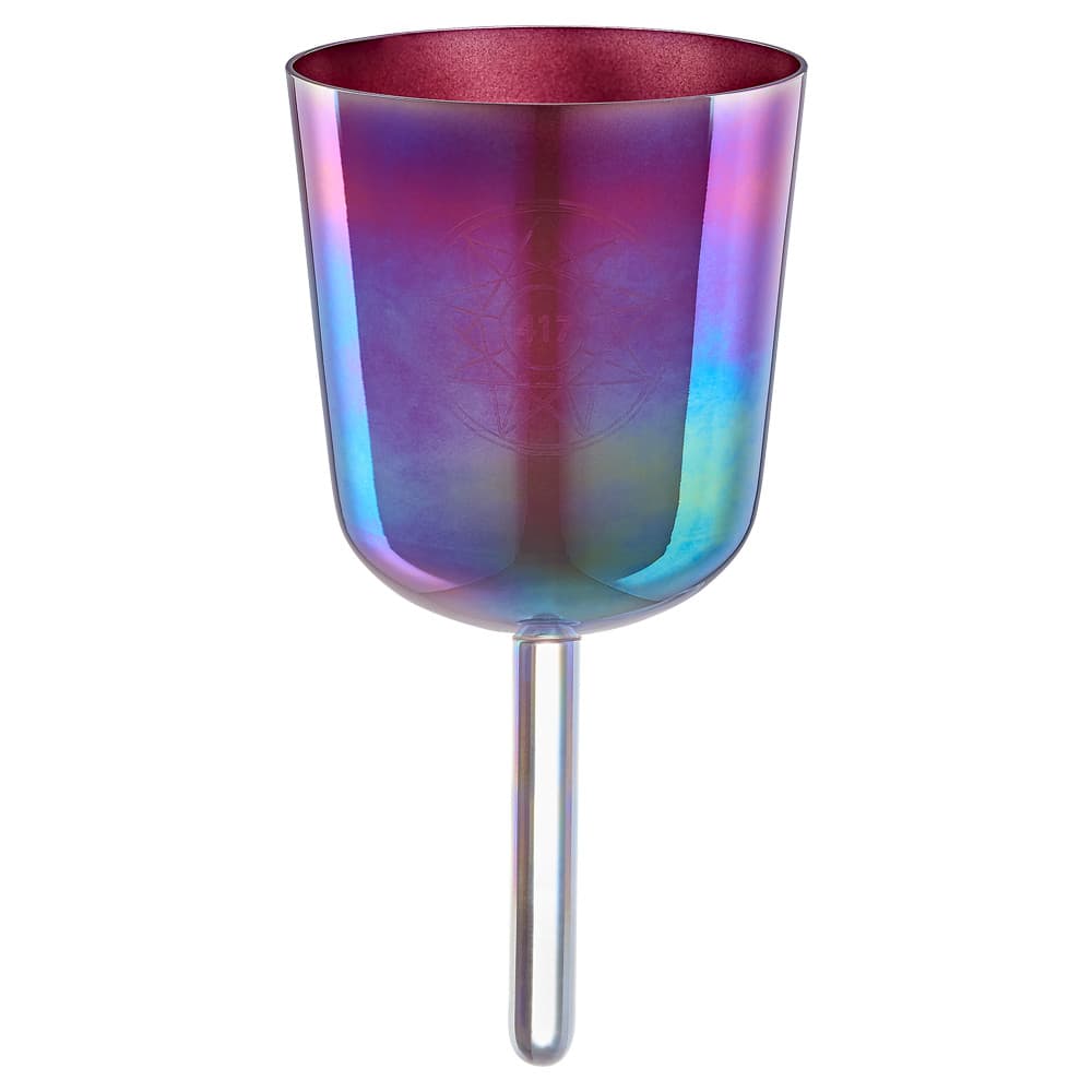 5.75" Essence Solfeggio Crystal Singing Bowl Re 417 Hz, Copper Brown