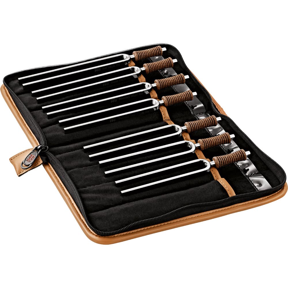 Bolygófrekvenciás hangvillák - Csakra szett - Tartalom: 7 Tuning Forks, tokkal együtt