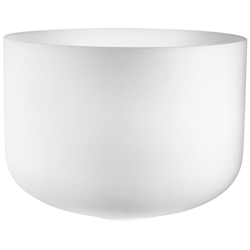 White-Frosted Crystal Singing Bowl 16" - C3/Root Chakra/432 Hz