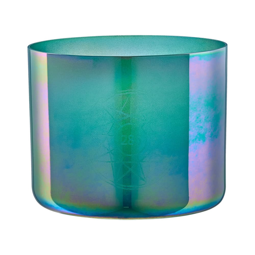 6.75" Essence Solfeggio Crystal Singing Bowl 285 Hz, Turquoise Green